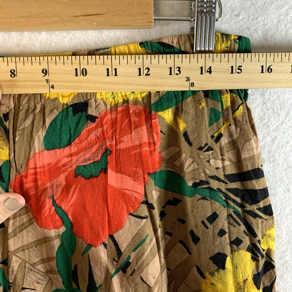 VTG Women 2 pc Set Tank Shorts Sz S Tropical Island Tiki Party Hawaiian Resort‎ - Picture 9 of 16